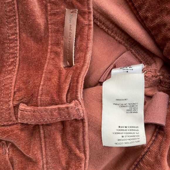 Pilcro and the Letterpress High-Rise Skinny Corduroy Pants Brown Size 28 - Picture 4 of 4